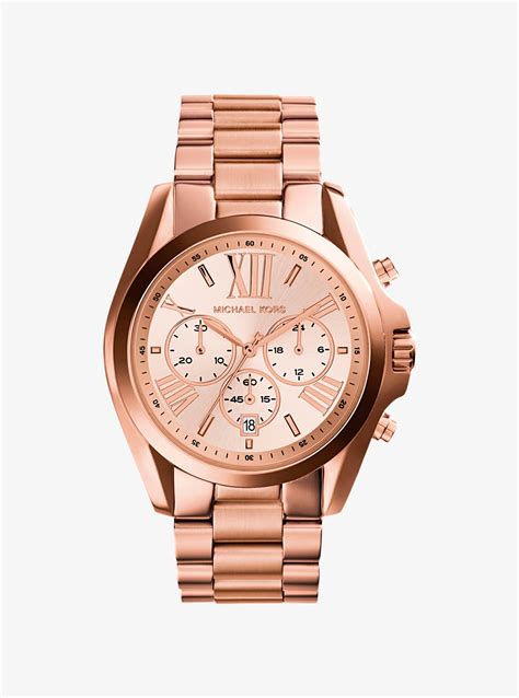 michael kors bradshaw rose gold|Michael Kors oversized bradshaw watch.